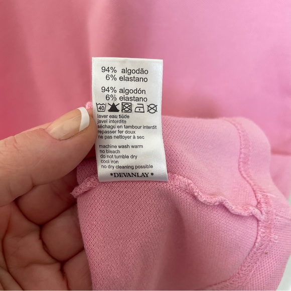 LACOSTE Girls Pink Piqué Polo Dress. Size 16. - Picture 8 of 12